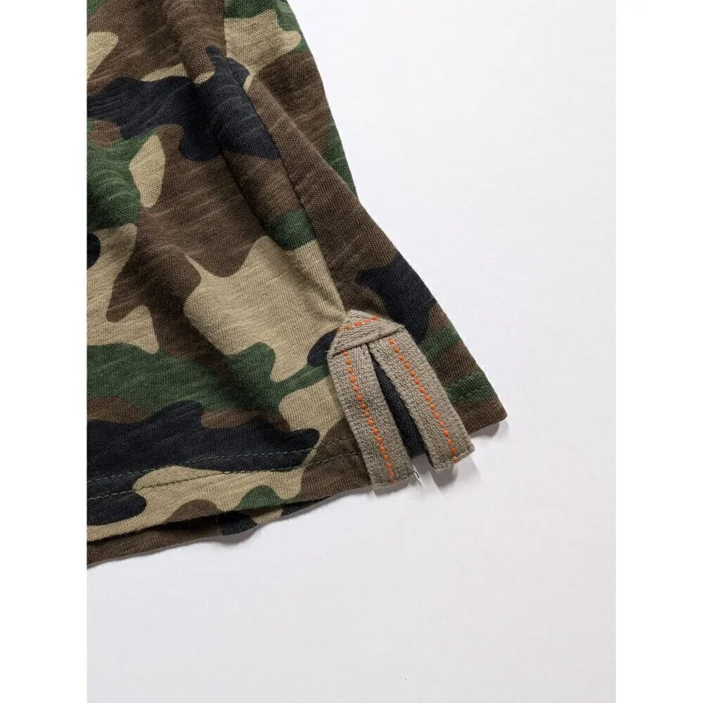 Ralph Lauren‎ Camouflage Dress Graphic Tee State Park Girls Medium (8-10)